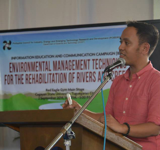 Engr. Bryan Clark B. Hernandez presenting the second project for the IEC